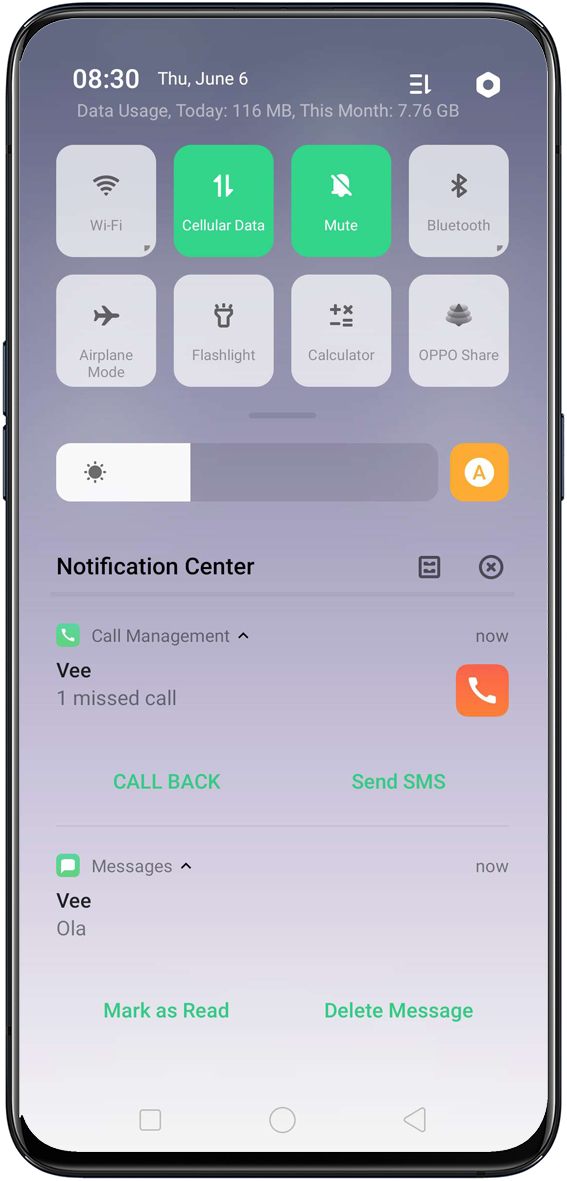 Reno S Notification Center And Status Bar Oppo Global