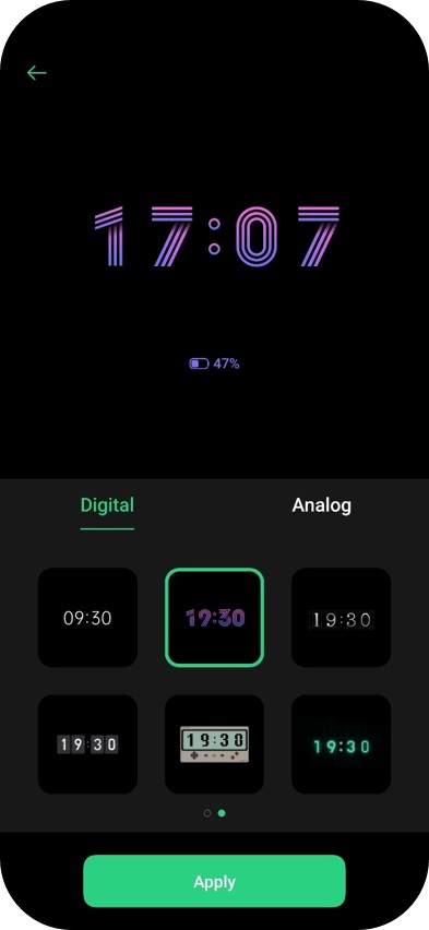 What Is The Screen Off Clock Look In Coloros 7 Oppo Australia