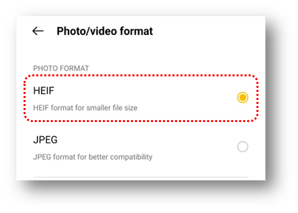 What Is Heif Format On Images Oppo Global