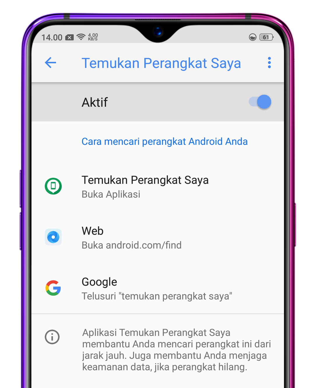 Bagaimana Mengaktifkan Fitur Find My Device Google Temukan Perangkat Saya Oppo Indonesia