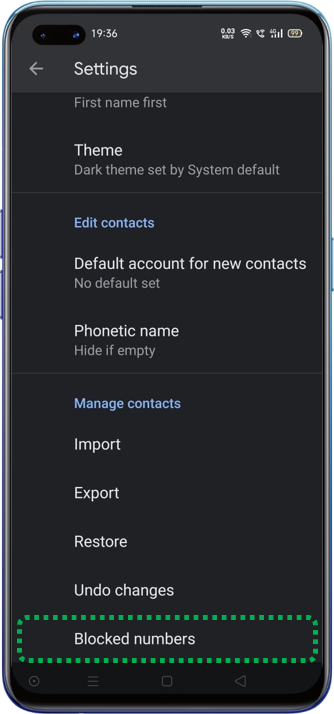 Block Phone Numbers In Oppo A52 Oppo India